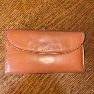 Vtg Mundi tan Nappa cowhide ladies wallet
